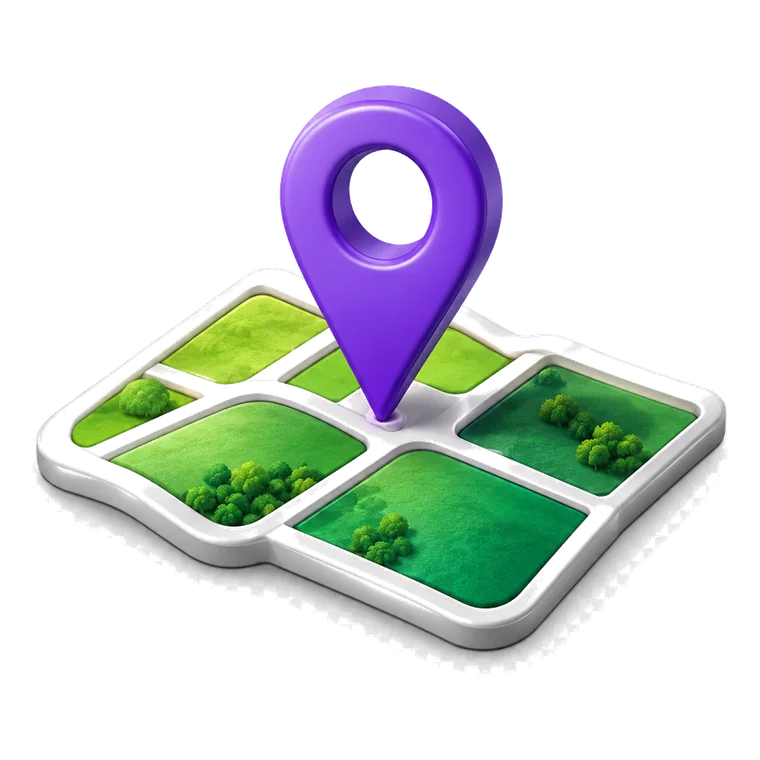 Land plots illustration