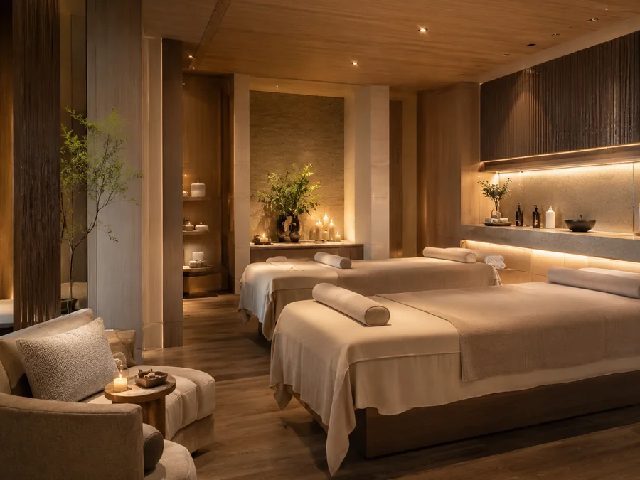Serene modern wellness and spa treatment centre