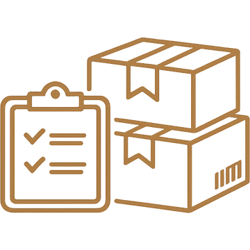 Inventory, stock and asset management icon