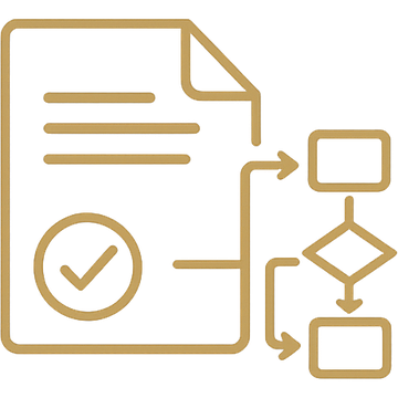 SOP development and process alignment icon