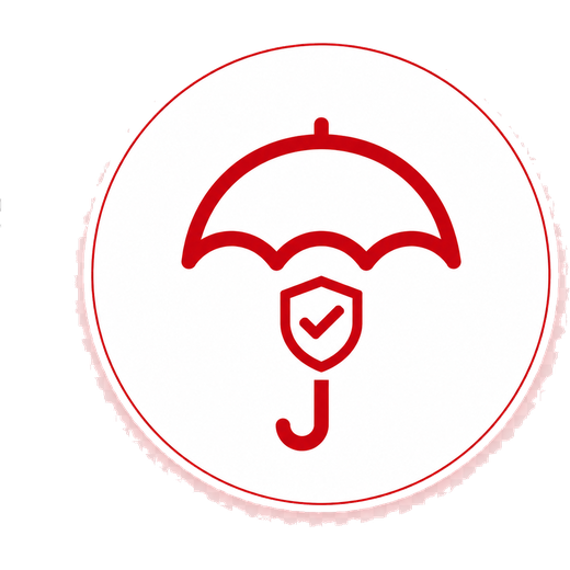 Insurance umbrella icon