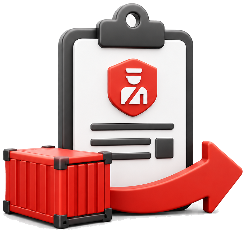 Clearing and forwarding icon