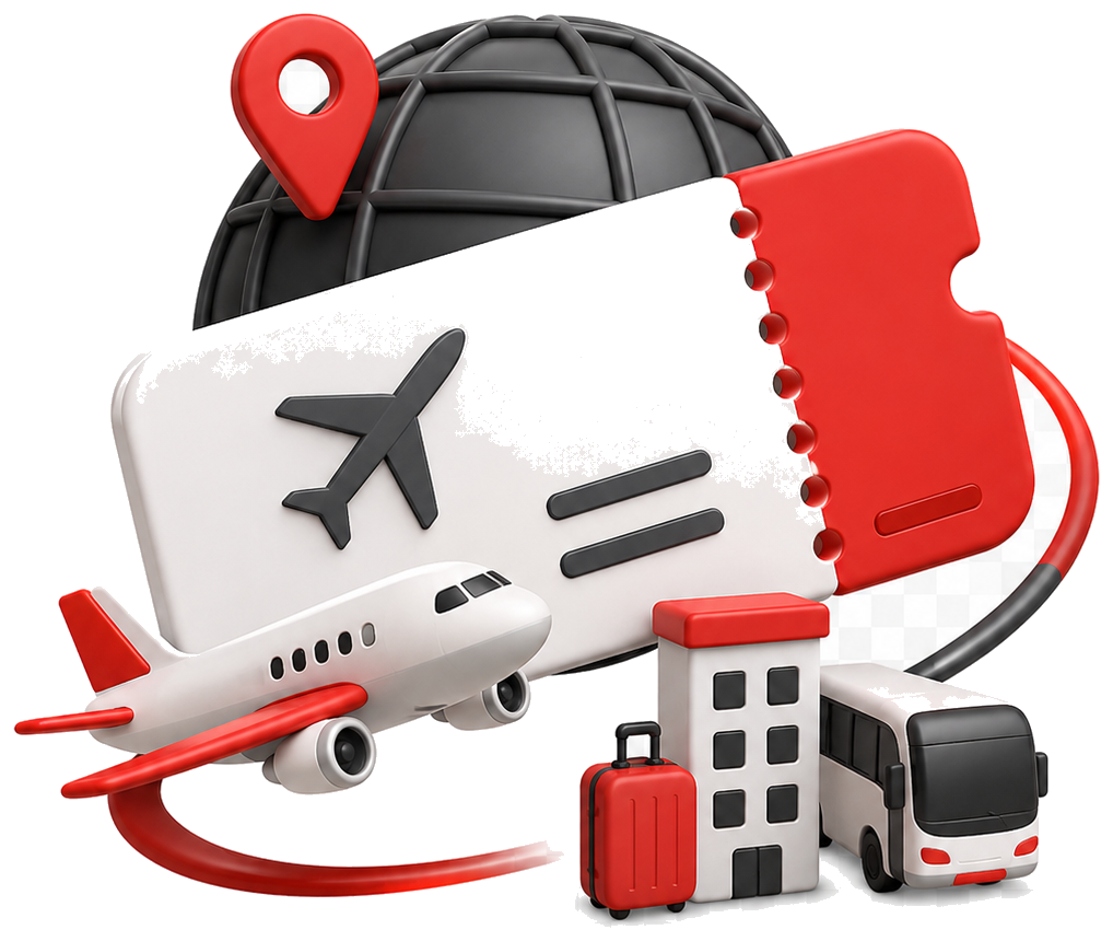Travel and ticket booking icon